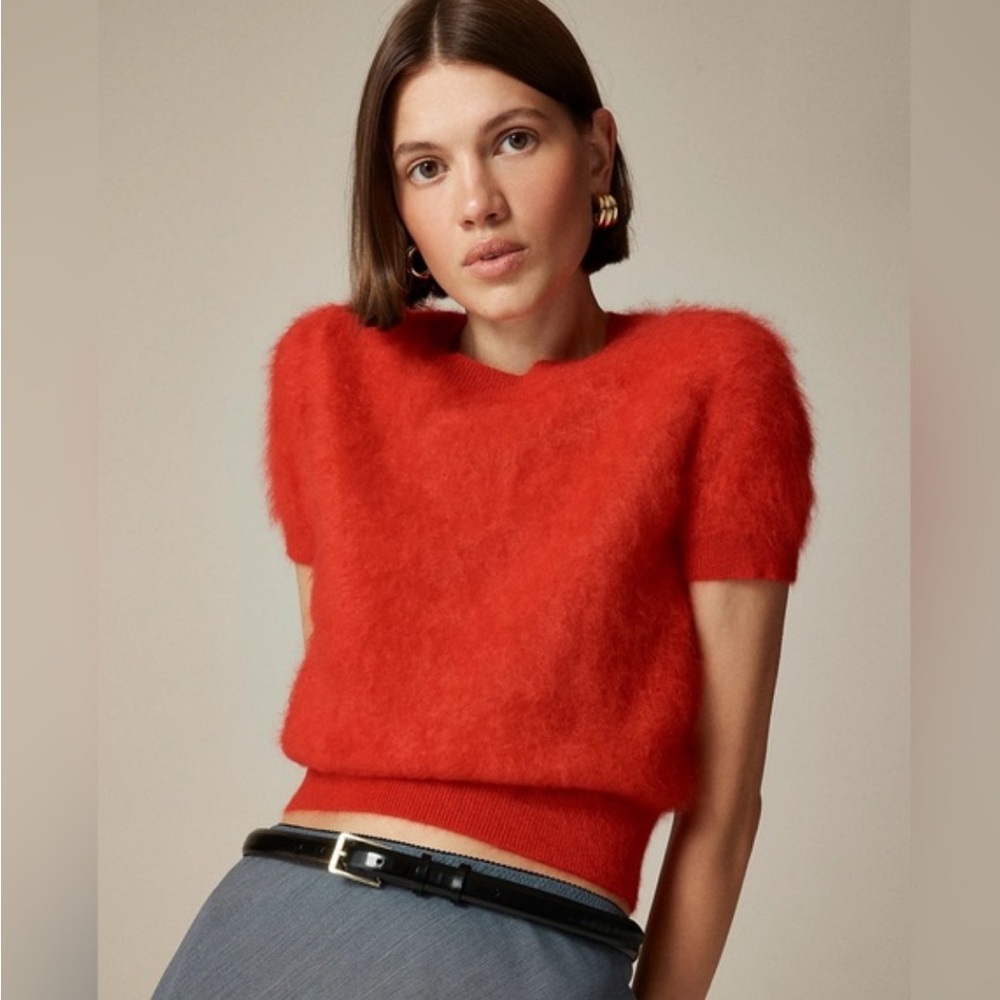 J.Crew Brushed cashmere T-shirt BX461